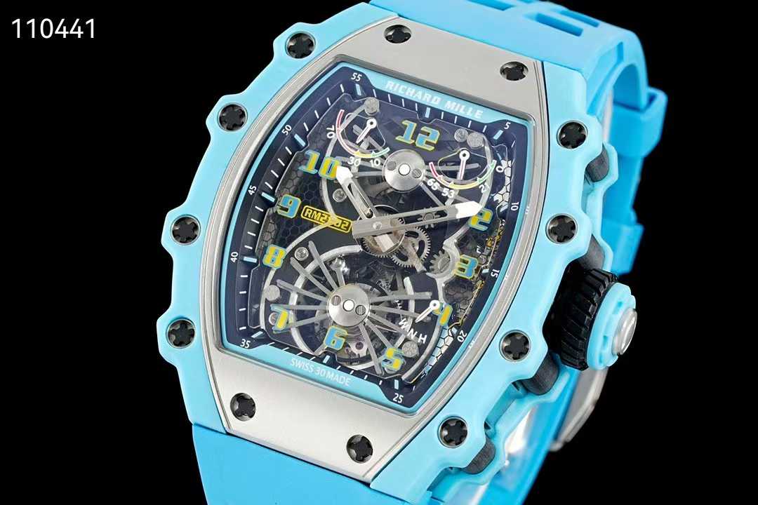 리차드밀 RM21-02 투르비용 에어로다인 뉴버젼 블루 블루 시계 워치